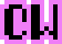 Pixelated 'Curtis' logo.